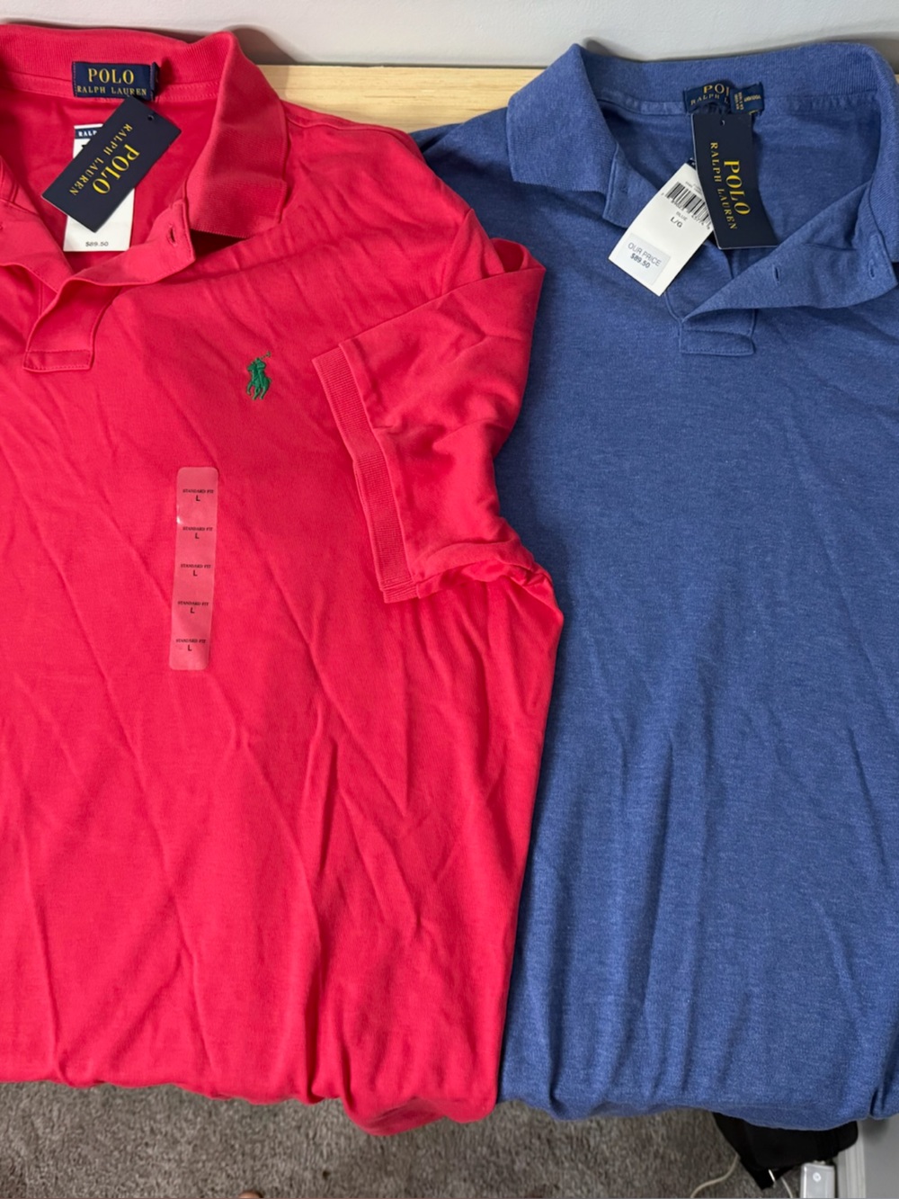 Ralph Lauren Men's Polo Pack - Bright Red & Heather Blue